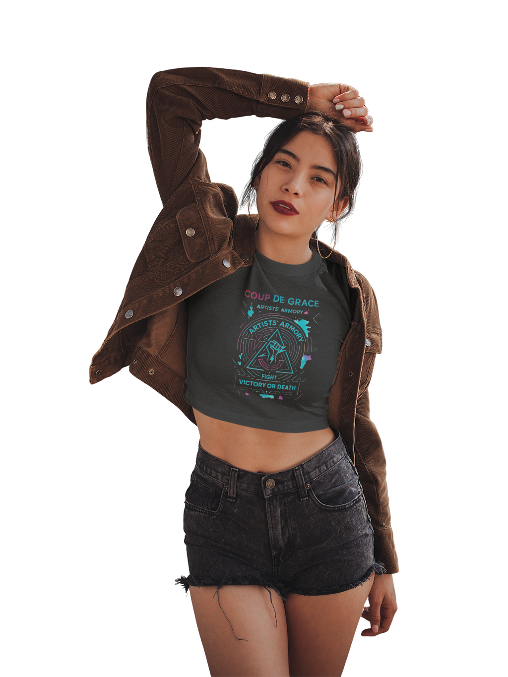 Victory or Death Neon Crop Top | Artists’ Armory