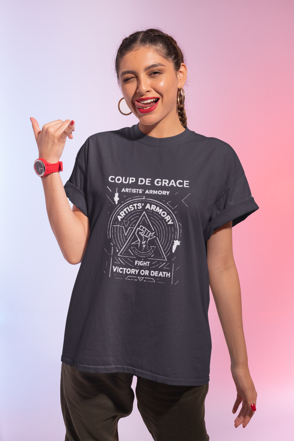 Women’s Victory or Death Midnight Tee | Artists’ Armory
