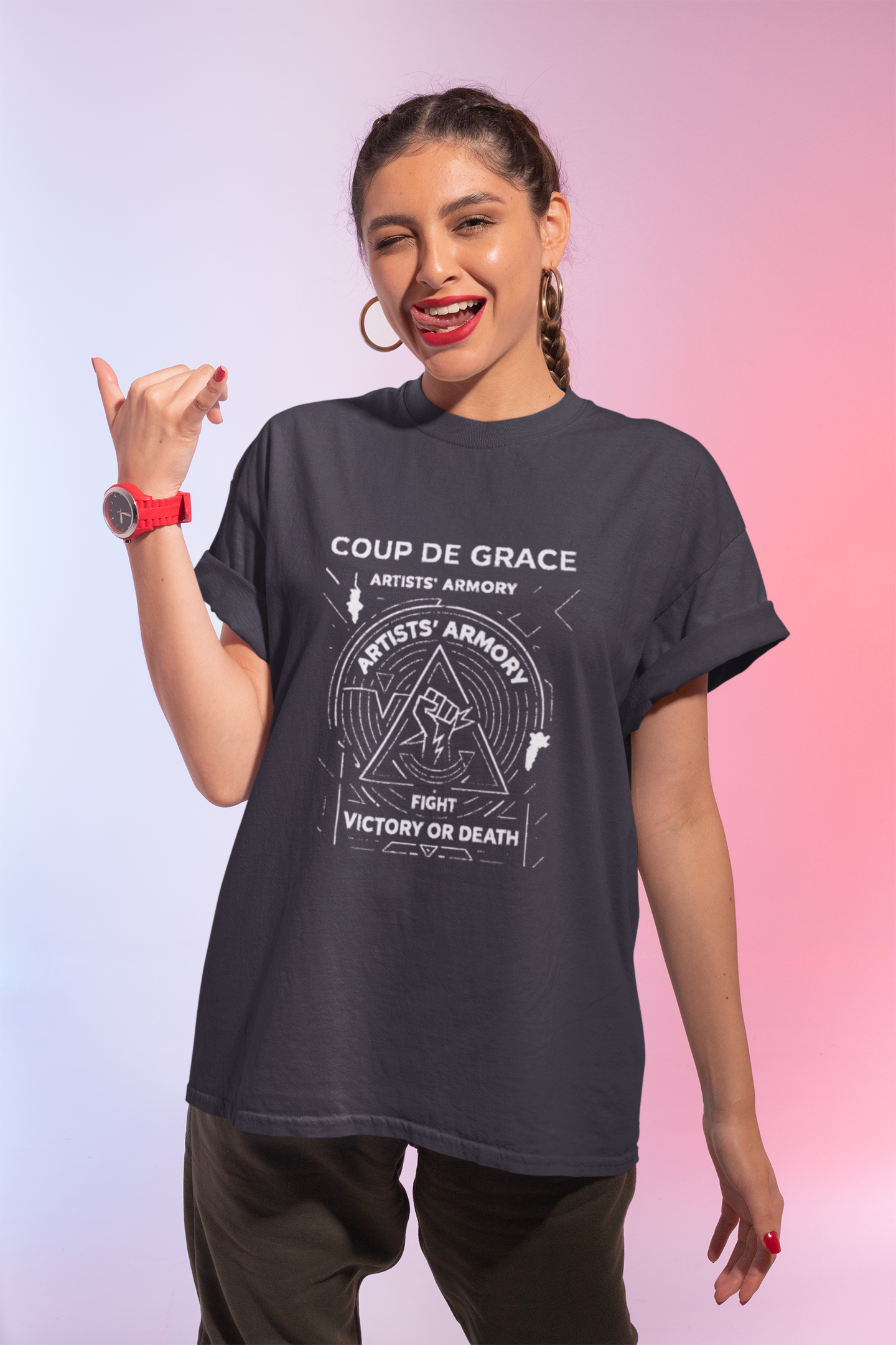 Women’s Victory or Death Midnight Tee | Artists’ Armory