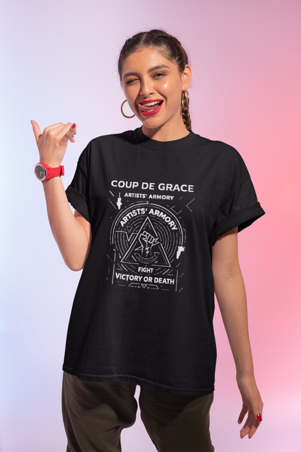 Women’s Victory or Death Midnight Tee | Artists’ Armory