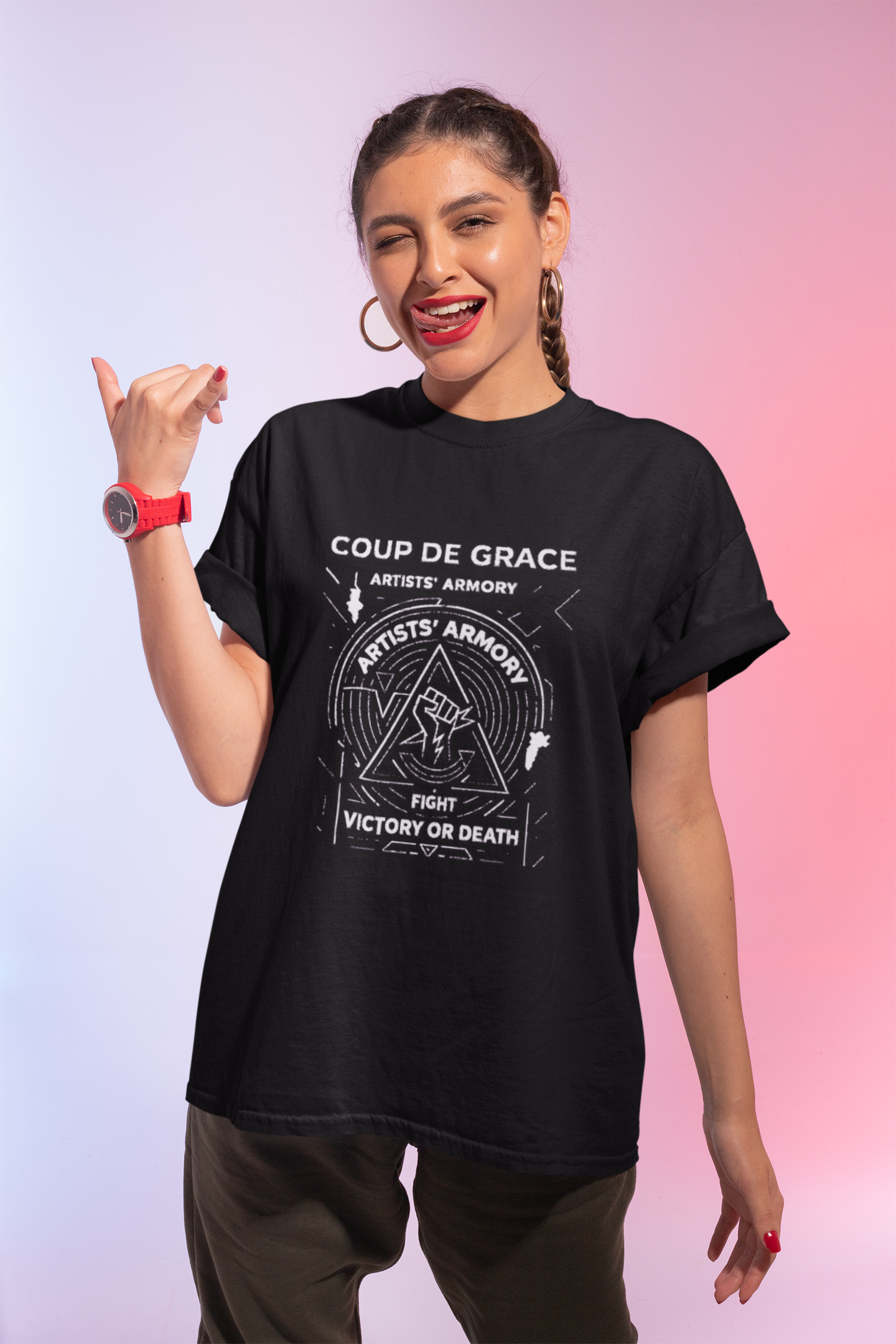 Women’s Victory or Death Midnight Tee | Artists’ Armory