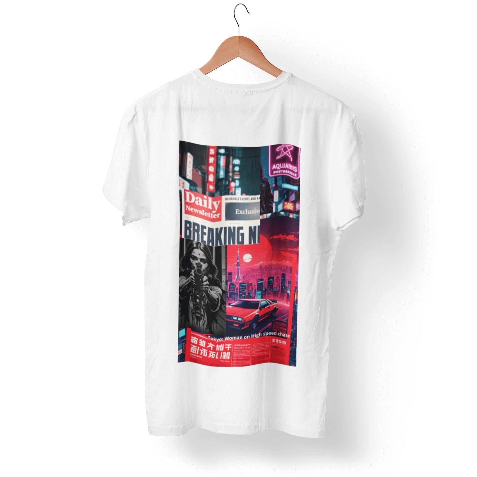 Y2K Tokyo Skyline Graphic T-Shirt | Artists’ Armory