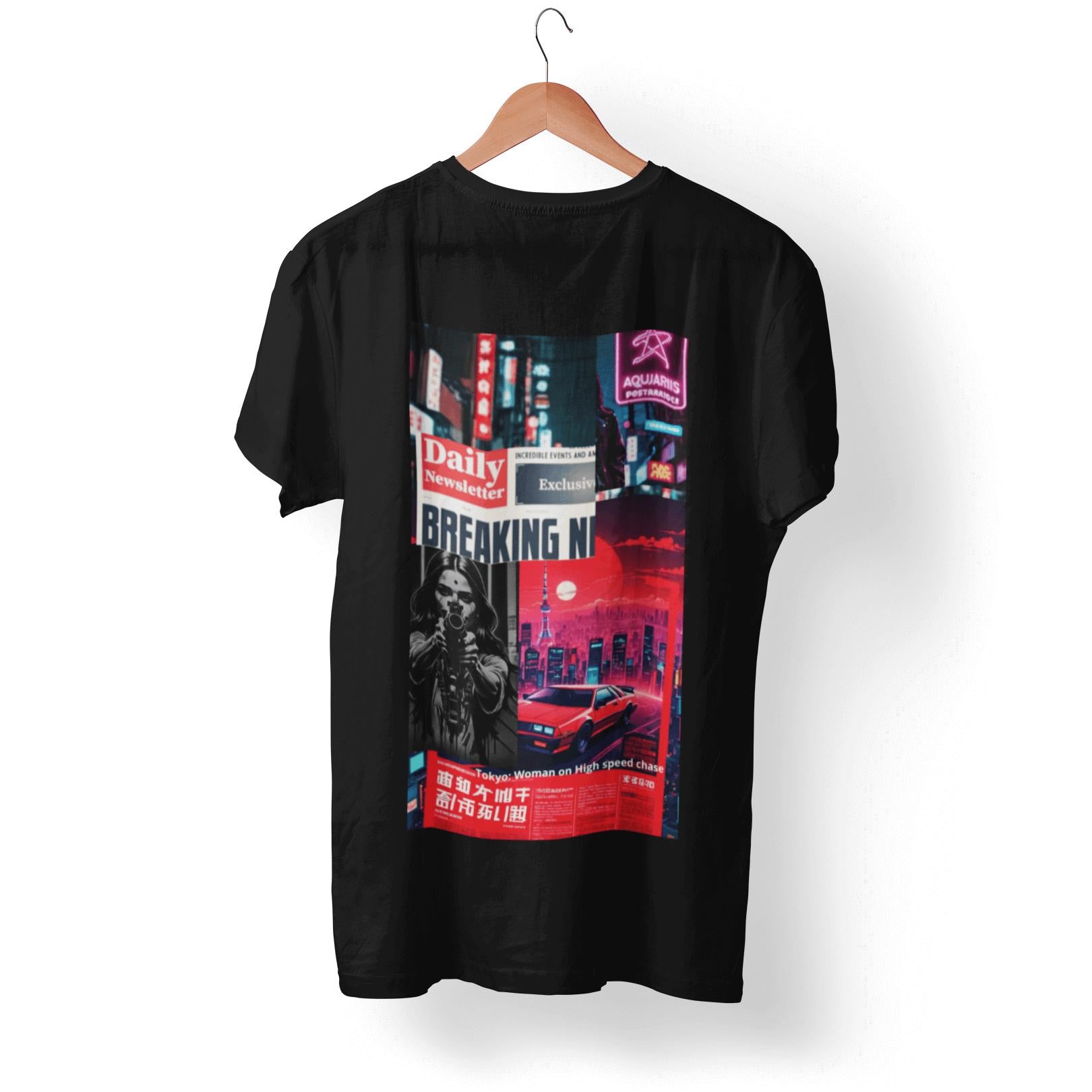 Y2K Tokyo Skyline Graphic T-Shirt | Artists’ Armory