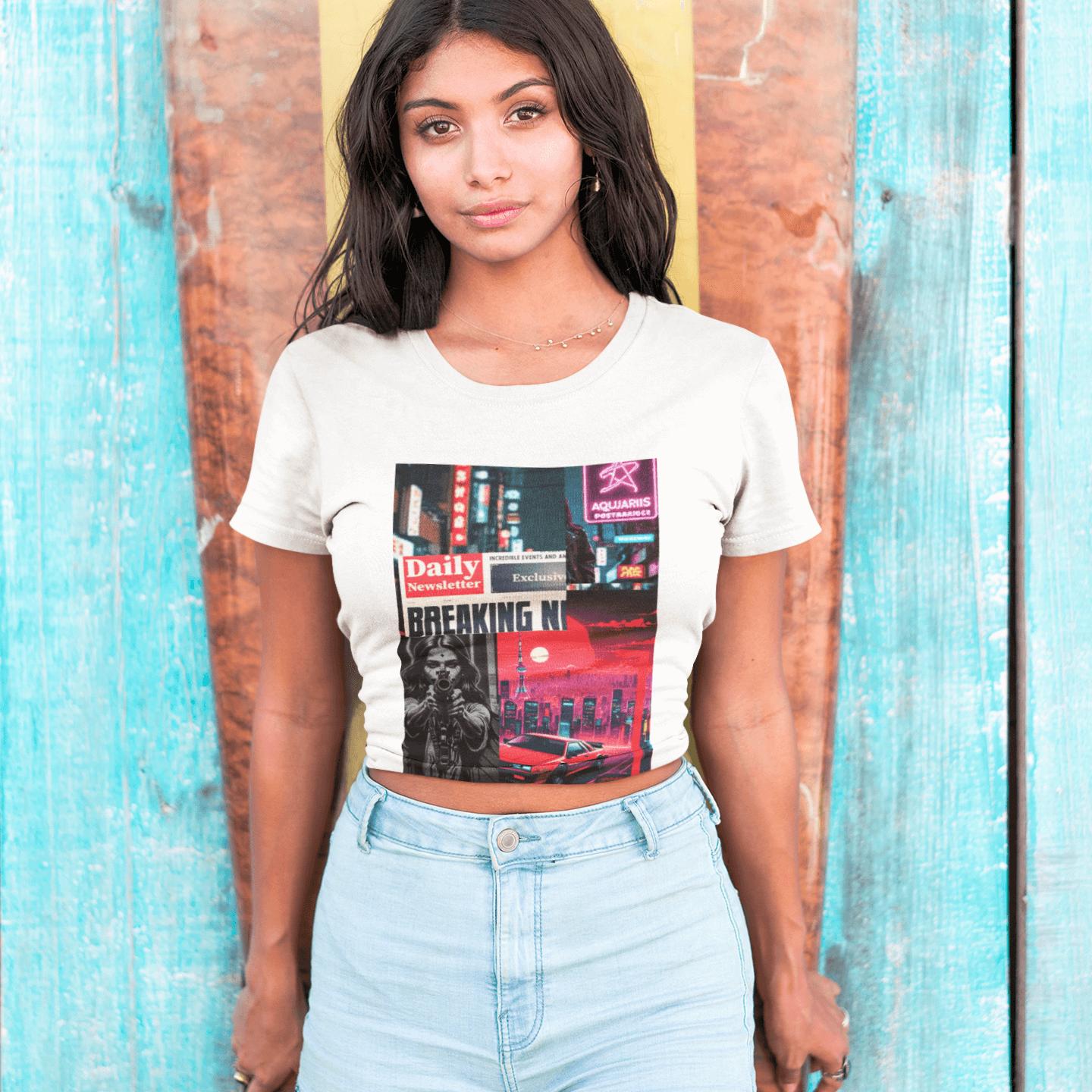 Y2K Tokyo Skyline Graphic T-Shirt | Artists’ Armory