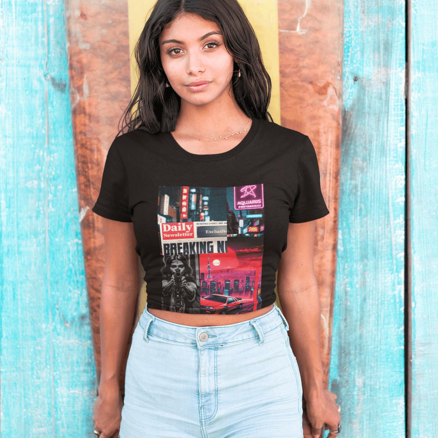 Y2K Tokyo Skyline Graphic T-Shirt | Artists’ Armory