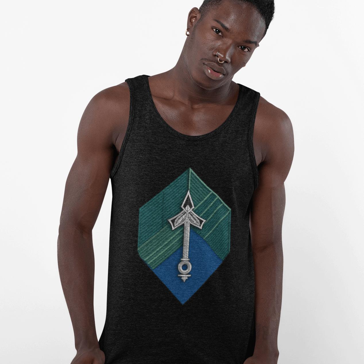 Hexa-Symbol Tank Top – Vault Blue | Artists’ Armory